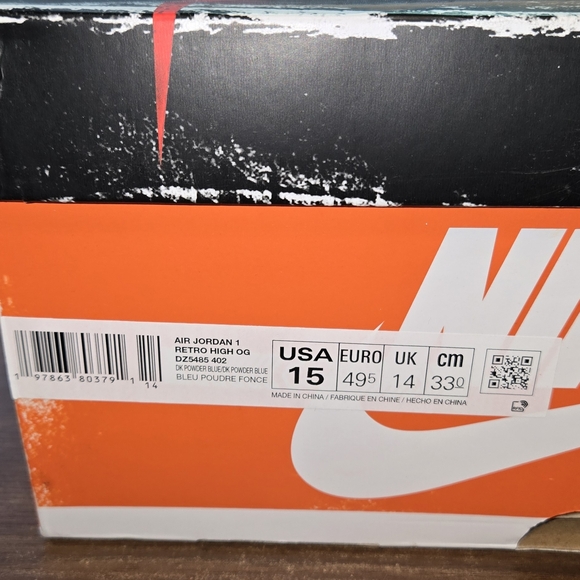 Nike Air Jordan 1 Retro High OG UNC Reimagined 15m - Picture 2 of 7